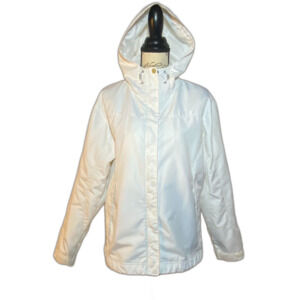 Columbia White Hooded Jacket (Women’s Large)
